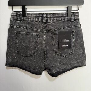New NWT Hudson Kids Girls Denim Cutoff Shorts, Black Acid, Size 14
